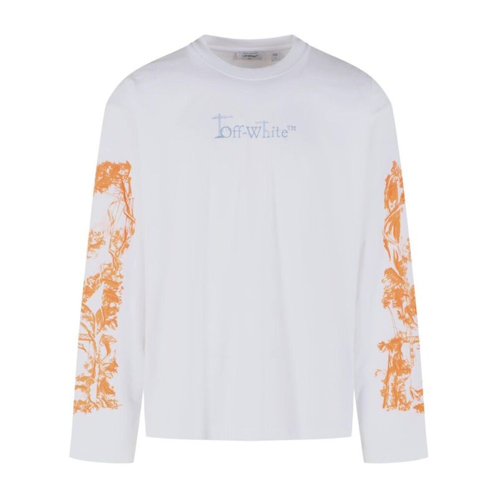 Off-White 'City Nature' White Cotton T-Shirt Men